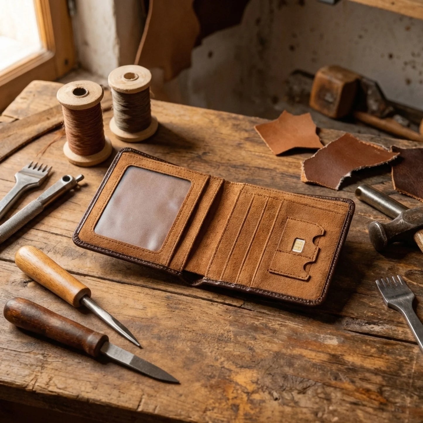 Men's Cowhide Billfold Wallet